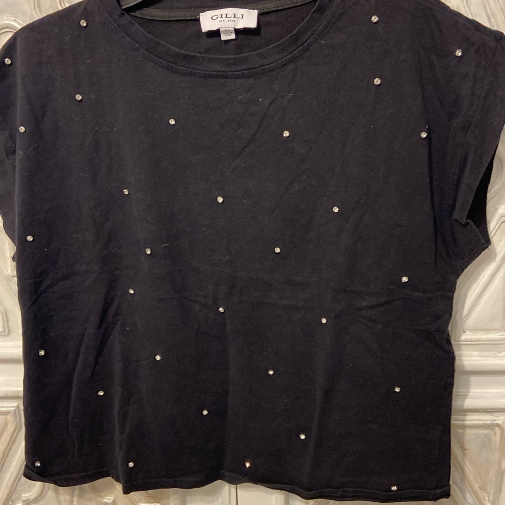 Rhinestone crop top - Picture 2 of 7
